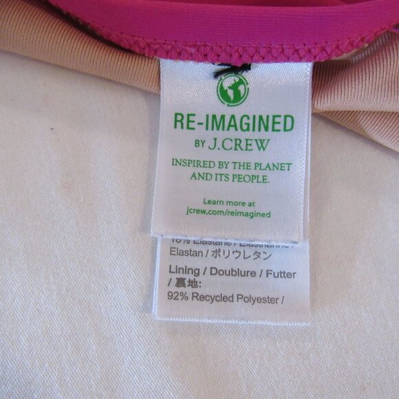 J. Crew Pink Mid Rise Lined Bikini Bottom Women's S Small - Picture 9 of 10